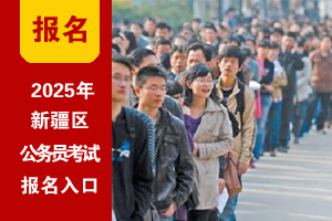 2025年新疆公务员考试网上报名入口